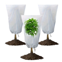 Cappuccio Protezione Piante Inverno 3 Pezzi da 1,5x1,8 m, Telo Antigelo per Piante in Tessuto non Tessuto, Copertura Piante Inverno 17g/m2