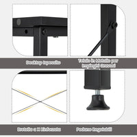 Scrivania Angolare 120 CM, Scrivania per Computer ad Angolo con 2 Ripiani, Scrivania Ufficio Reversibile Moderna con Design Salvaspazio, 120 x 88 x 74,5 cm (Black)