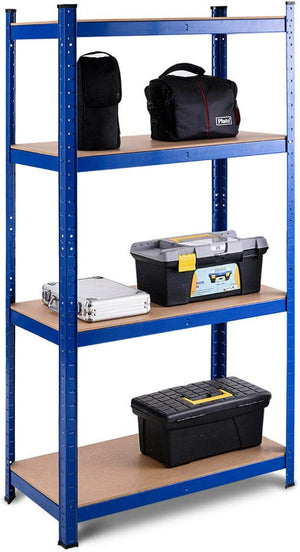 Scaffale con 4 Ripiani, Scaffalatura per Magazzino Garage Capannoni Uffici 80 x 40 x 160 cm