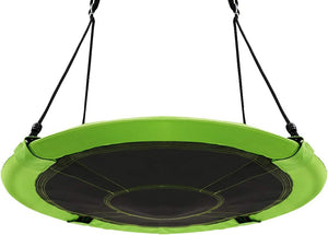 Altalena da Giardino a Nido, Altalena da Giardino per Bambini, con Telaio in Metallo, Regolabile in Altezza: 100-160 cm, Carico Fino a 150 kg (Verde)