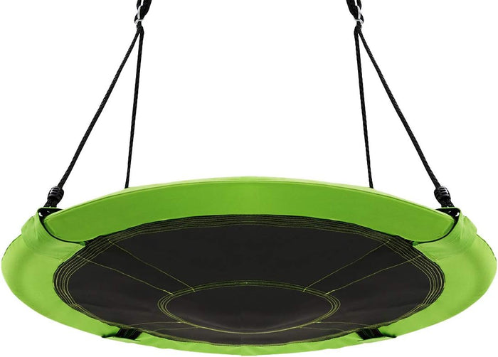 Altalena da Giardino a Nido, Altalena da Giardino per Bambini, con Telaio in Metallo, Regolabile in Altezza: 100-160 cm, Carico Fino a 150 kg (Verde)