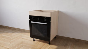 Mobile Base forno il legno L 60 x H 72 x P 55,5 cm in kit colore Rovere
