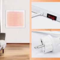 ZMH Termoriscaldatore a Infrarossi 350W Protezione da Surriscaldamento, per Camera/Soggiorno