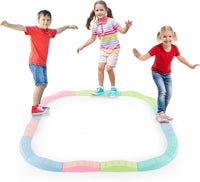 20 Pezzi di Travi Bilanciere, Blocchi Bilanciere per Bambini con Motivi Massaggiatori, Giochi per Pavimento del Percorso di Allenamento per Coordinazione ed Esercizio di Stabilità（Verde)