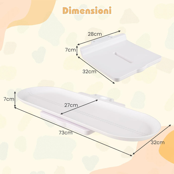 Bilancia Intelligente per Bambini, Bilancia Multifunzione con Vassoio Rimovibile, Bilancia con Bluetooth, 5 Unità e Schermo LED, Funzione Hold e Tara, LED, per Neonati Bambini