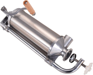 2,5 KG Insaccatrice per Salsiccia, Macchina per la Produzione di Salsicce, Insaccatrice Manuale per Uso Domestico, Salsicce Siringa con 4 Tubi di Riempimento