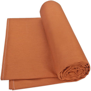 Telo Arredo Cotone 260x280 cm Copridivano Granfoulard Copriletto Tessuto Multiuso Marrone