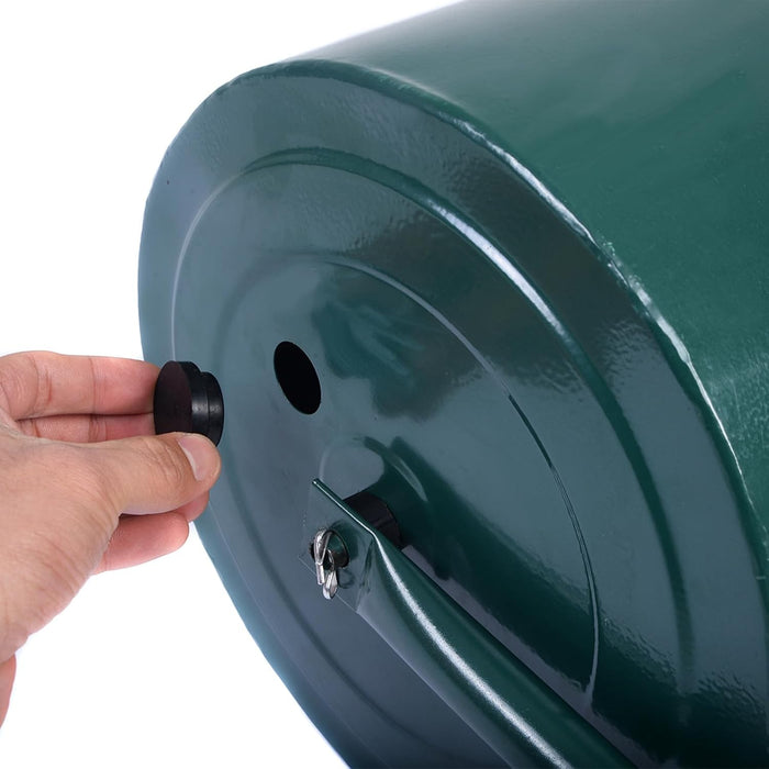 Rullo per Prato Larghezza 90cm Ø30, capacità di Riempimento 63L (Verde)