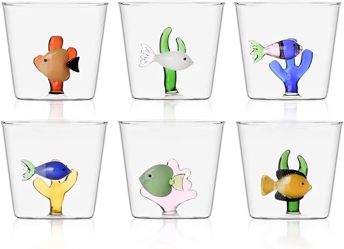 Marine Garden Tumbler Set 6 Tumbler assortiti