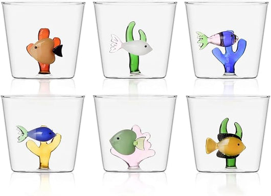 Marine Garden Tumbler Set 6 Tumbler assortiti