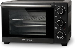 Innoliving Forno Elettrico 15 Litri INN-797, Potenza 1200W, Timer 60 Minuti, Temperatura Regolabile fino a 230°C, Cottura Ventilata, Compatto e Versatile, Perfetto per Casa e Ufficio