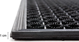 Zerbino Gomma Morbida 47x62 Cm Tappeto Ingresso Raschia Fango Dentato Drenante Antiscivolo