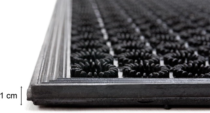 Zerbino Gomma Morbida 47x62 Cm Tappeto Ingresso Raschia Fango Dentato Drenante Antiscivolo