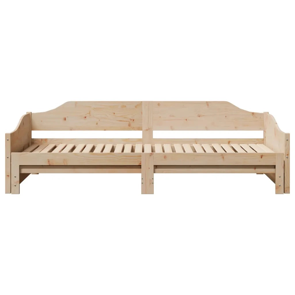 Divano Letto con Letto Estraibile 90x190 cm Legno Massello Pino 850908