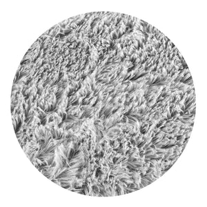 AIO FACTORY 50x70 cm Tappetino per cuccia per cani Shaggy Grigio chiaro Impermeabile