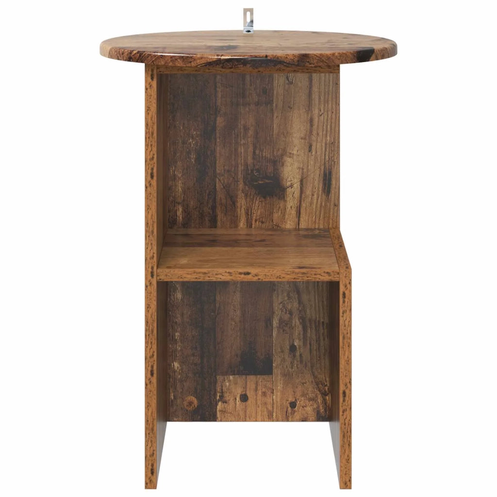 Tavolo laterale Legno antico Ø 39,5 x 55 cm