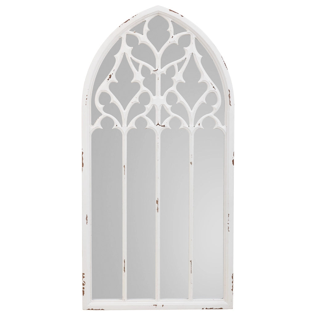 Specchio in legno bianco 40x2,7x80h