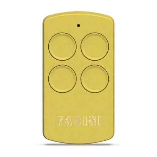 TELECOMANDO TRASMETTITORE GIALLO FADINI DIVO 71 4 CANALI ORIGINALE 433.92