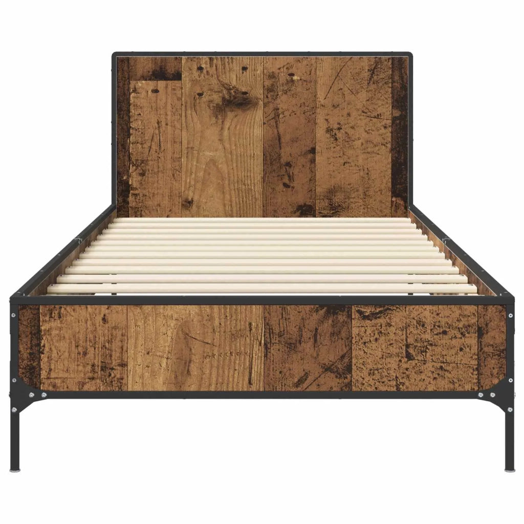 Struttura letto con testata Legno antico 80 x 200 cm 8009109
