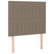 Testiera | Testata per letto tortora 100x5x118/128 cm in tessuto