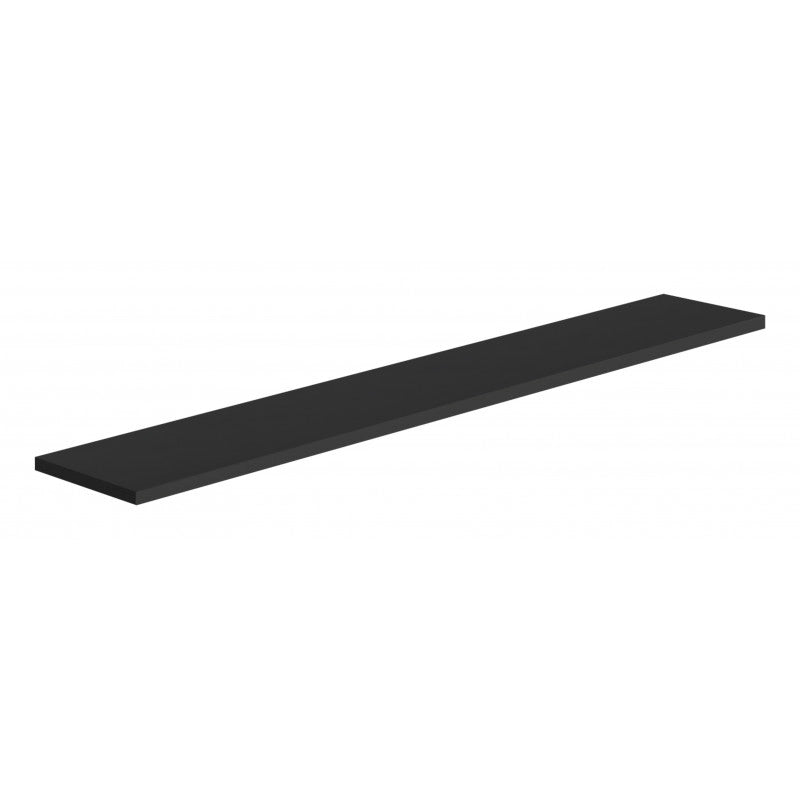 Mensola da Muro, Scaffale Legno, Mensola da Parete, Nero, 96x15,5x1,8 cm - Smart