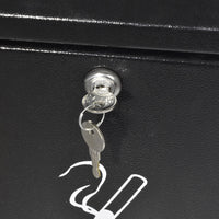 Posacenere a Colonna 23,5x86x23,5 cm in Metallo Nero 5L per Interno Esterno