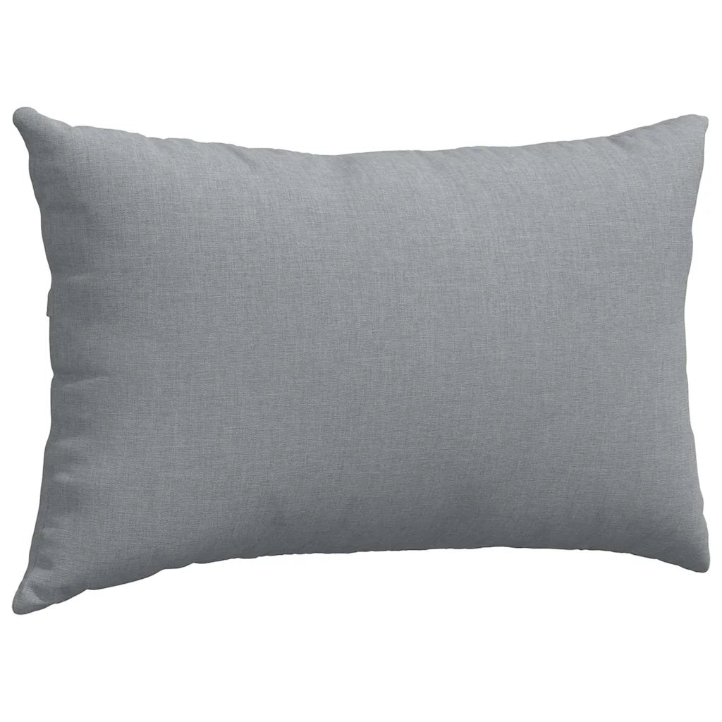 Cuscini da Divano 2 pz | Cuscini per sedie Grigio chiaro 50 x 30 cm Tessuto