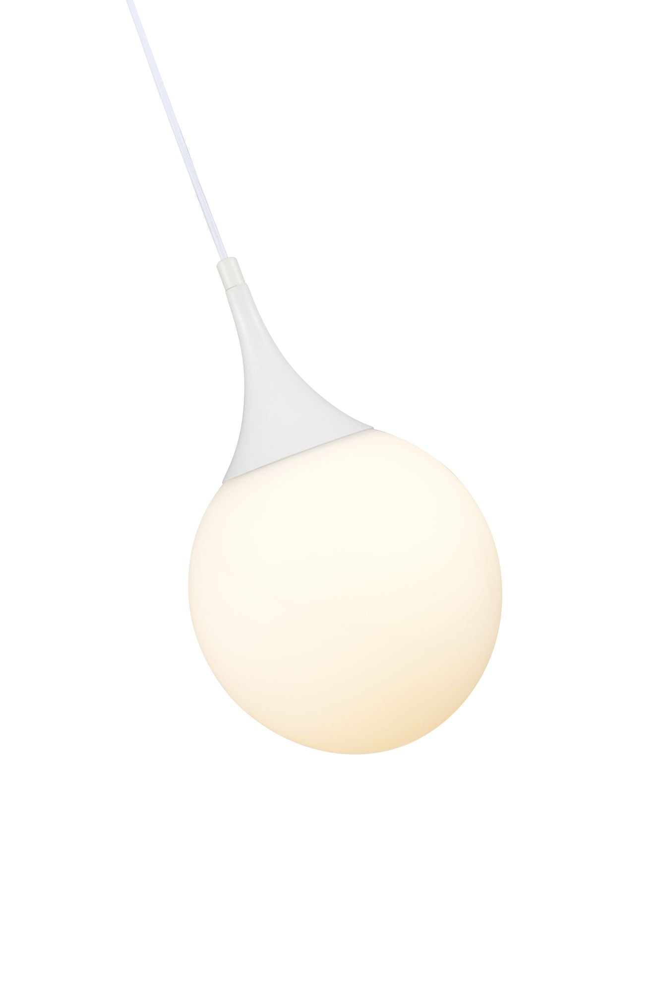 Lampada pendente Pendant in Metallo Dewdrop Bianco