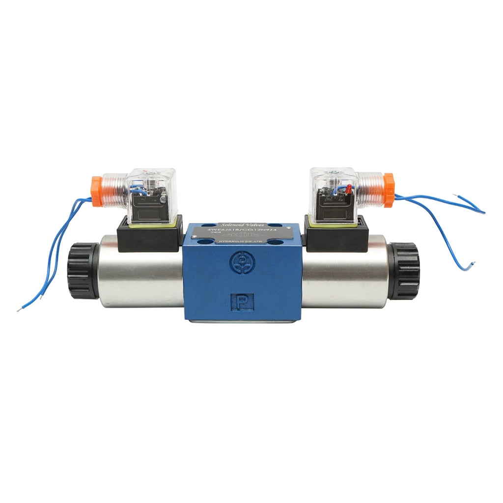 Elettrovalvola direzionale 12VDC 25W per impianti idraulici 6 vie controllo flusso HDQX126J 4WE6J61B CG12N9Z4