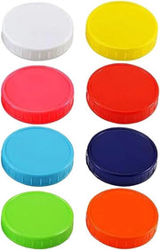 Set di 8 Deksels per Boccale in Plastica con Bocca Larga - Resistenti alle Fessure e alle Sollecitazioni - Per Bal, Kerr e Simili