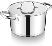 Pentola in acciaio inossidabile con lato retto - 22 cm - Duraturo - Accessori da cucina - Cucina