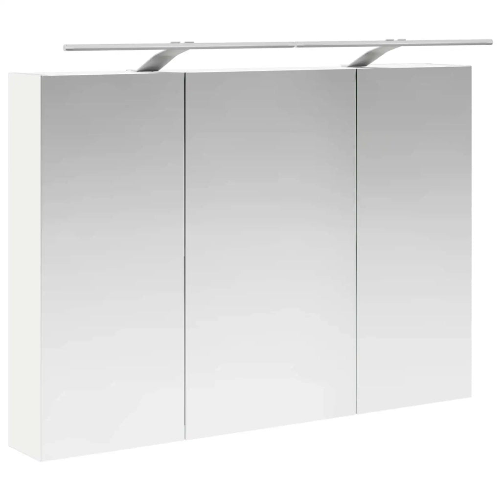 Mobiletto per specchio da bagno Bianco 100 x 14,5 x 70 cm