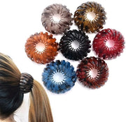 Set di Spille per Capelli a Forma di Nido d'Ave Set di 7 Spille - Ombrello per Capelli - Grande Clip per Capelli - Adatto per Donne/Ragazze - Realizzato in Cera - Clip per Capelli