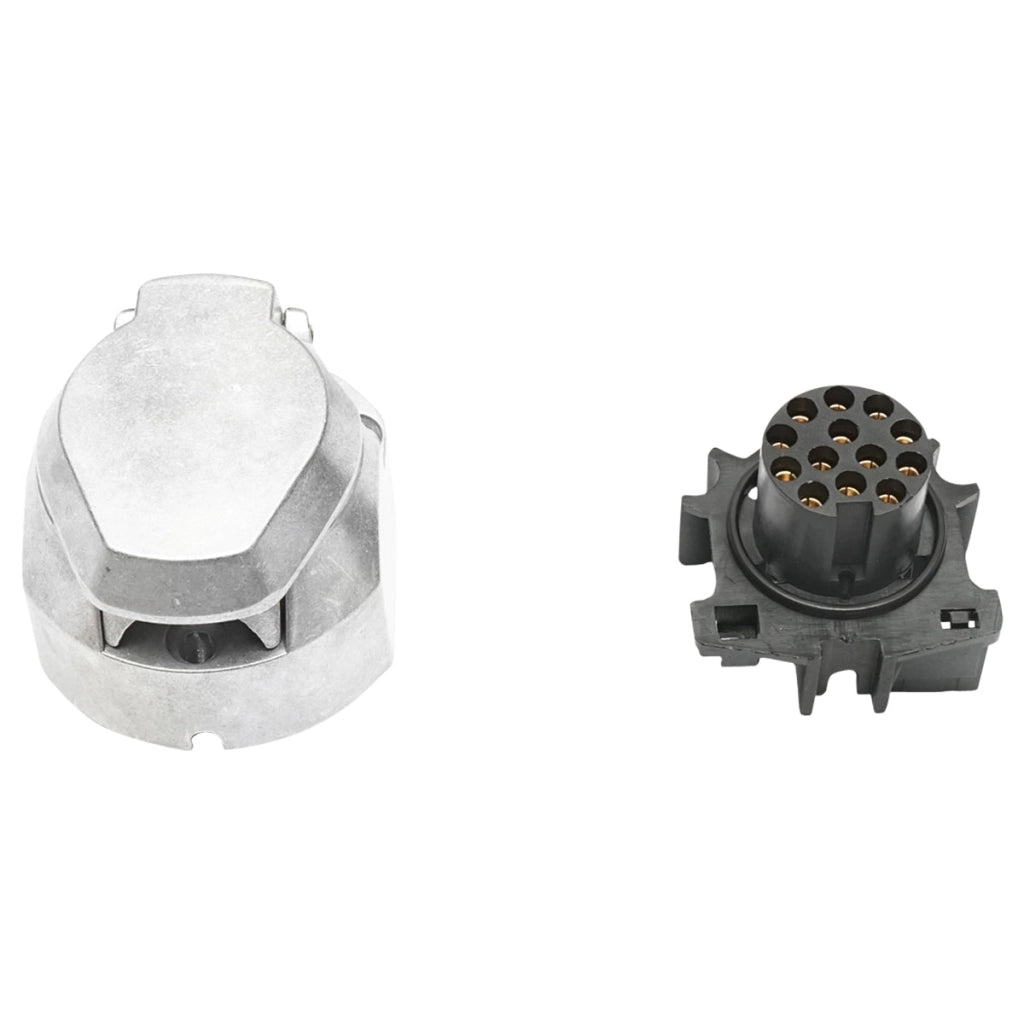 Presa per rimorchio in alluminio con 13 pin 12V Breckner Germany