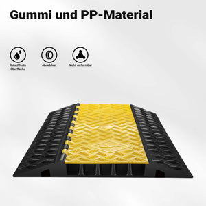 Canalina passacavi carrabile, 930x540x55mm, 5 canali, max 30 t, Pedana copricavo