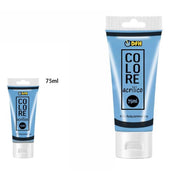 Trade Shop - Set 6 Pz Pittura Acrilica Vernice Confezione Colore Acquamarina Tubo 75 Ml 07502 -