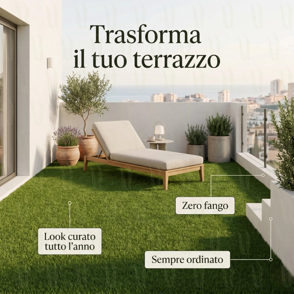 Erbabella campione prato sintetico 30x30 cm *** misura 45 mm, confezione 1