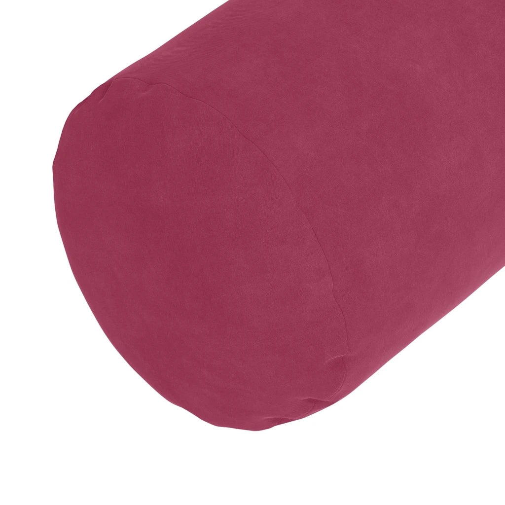 Cuscini a rullo 2 pz | Cuscini per sedie Rosso Vino ? 25 x 70 cm Tessuto in Cords