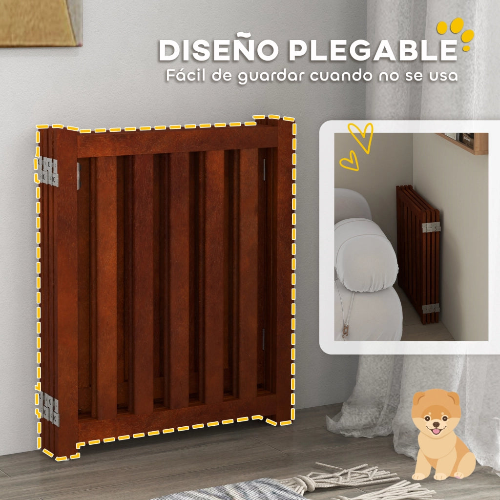 Barriera di Sicurezza per Cani ¨C zephmum ¨C Marrone 205x30x60 cm