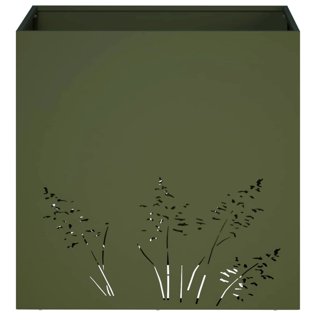 Vaso da giardino Verde Oliva 50 x 50 x 49 cm 8005798