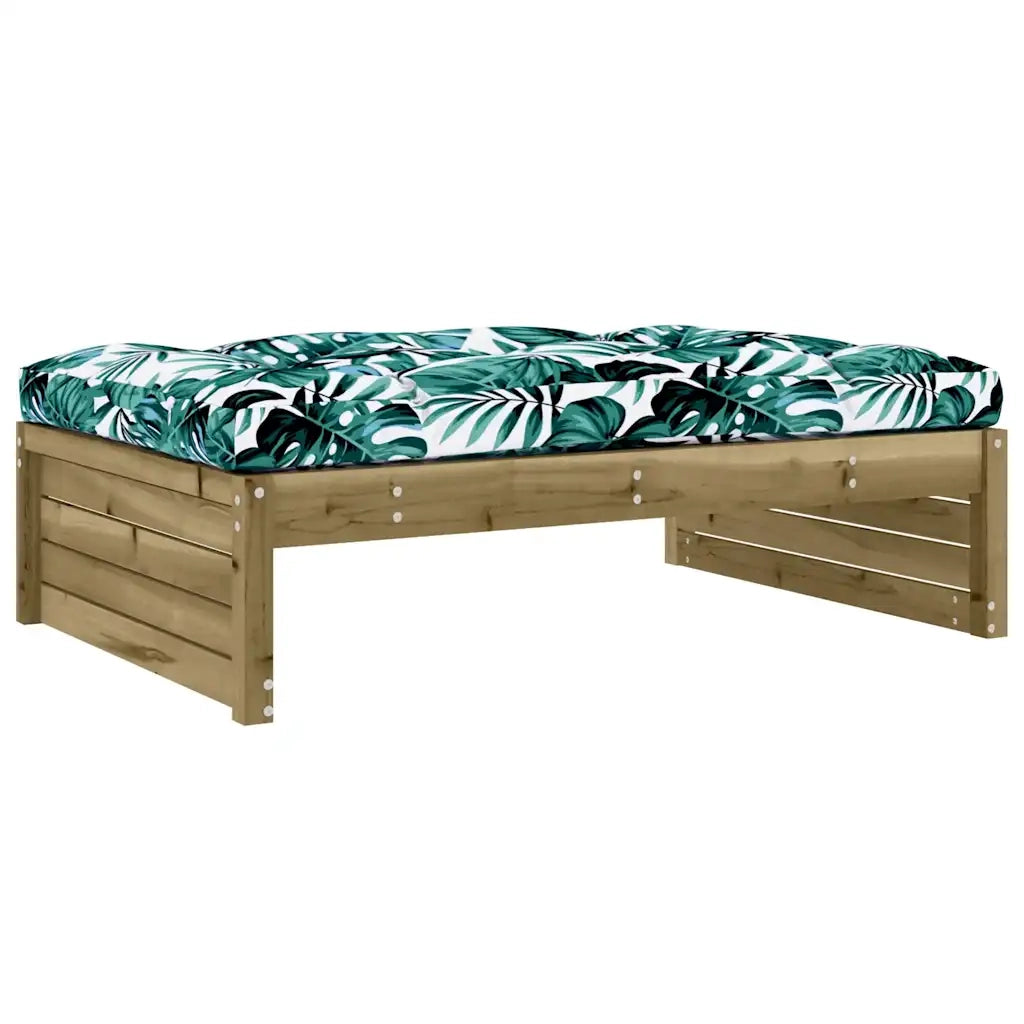 Sedia da giardino-Poggiapiedi da Giardino 120x80 cm in Legno Impregnato di Pino 789984