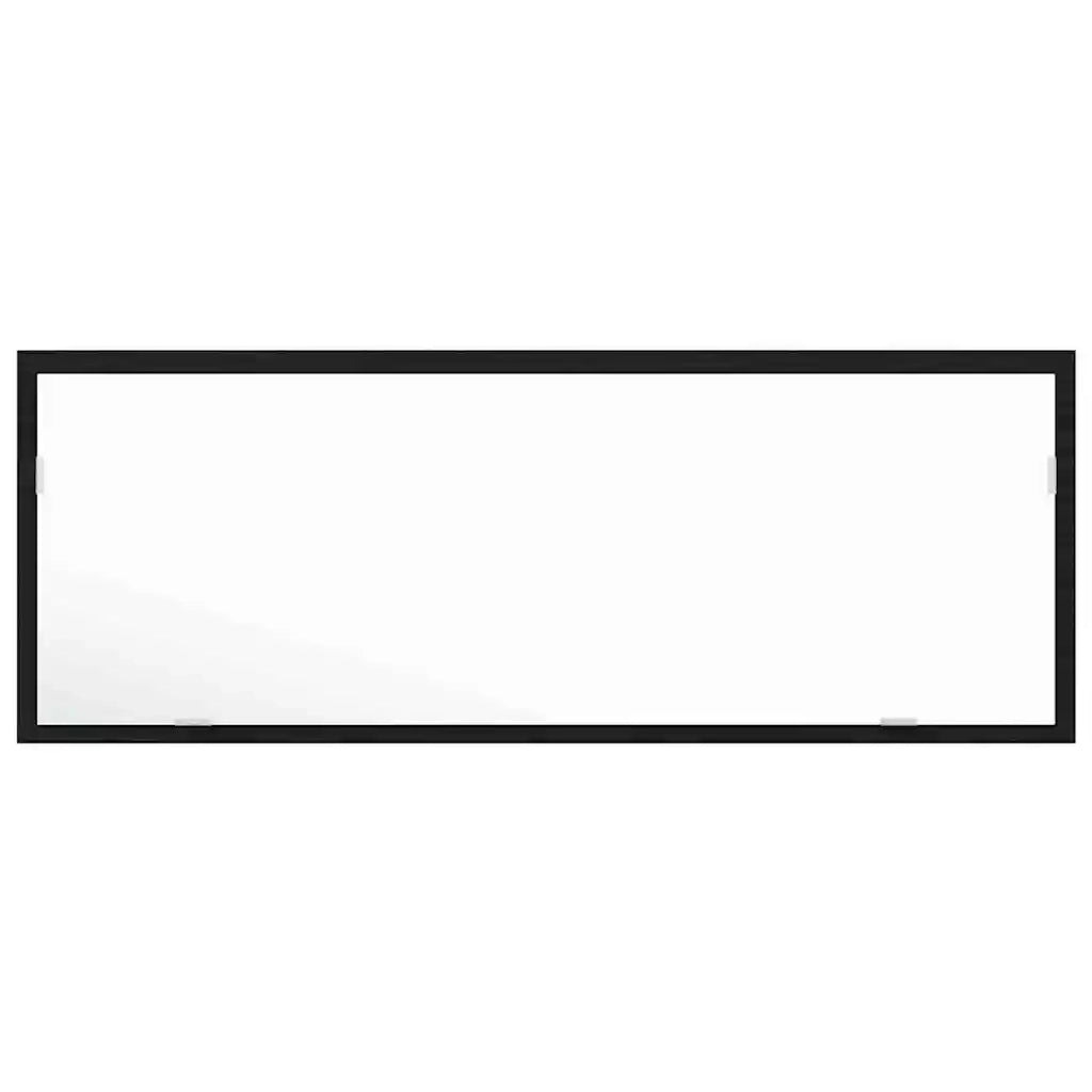 Specchio da Bagno LED-Specchio decorativo con LED Rovere Nero 100 x 8,5 x 37 cm Vetro