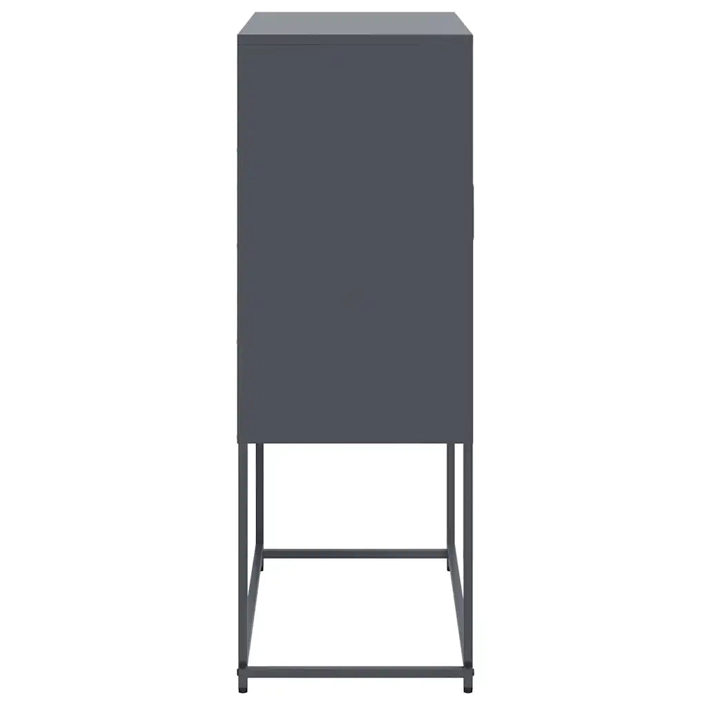 Credenza-Buffet-Armadio da cucina Antracite 68,5x38,5x107 cm in Acciaio 869427