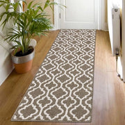 Tappeto per pavimento 60x180 cm, Tappeto per cucina, Tappeto antiscivolo per ingresso, Tappeto per ingresso, Tappeto per porte lunghe all'aperto, Tappeto antiscivolo lavabile per cucina (marrone)