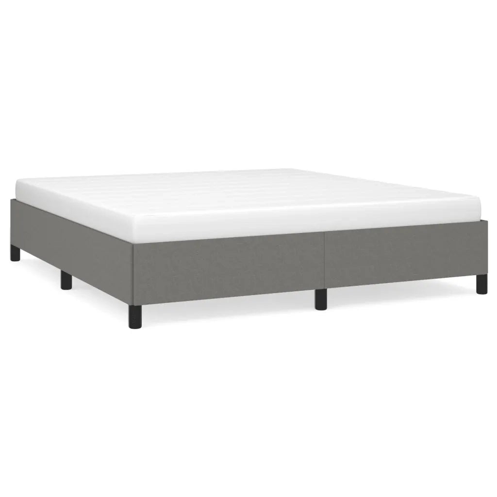 Giroletto senza Materasso Grigio Scuro 160x200 cm Tessuto 347075