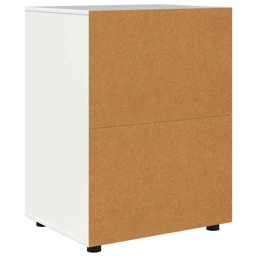 Armadio Bianco Lucido 60 x 48 x 81 cm Legno multistrato