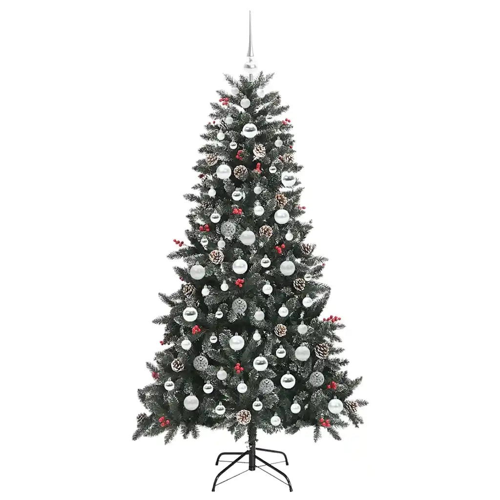 Albero di Natale artificiale con 300 LED Verde 180 cm 3395885