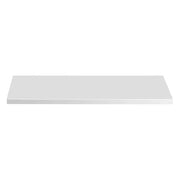 Piano lavabo NALYA 81 cm - Bianco lucido e rovere chiaro - Top per mobile sospeso