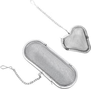 Tea Infuser in Acciaio Inox con Spazzola per Tè e Erbe - Adatto per Piccoli Pezzi