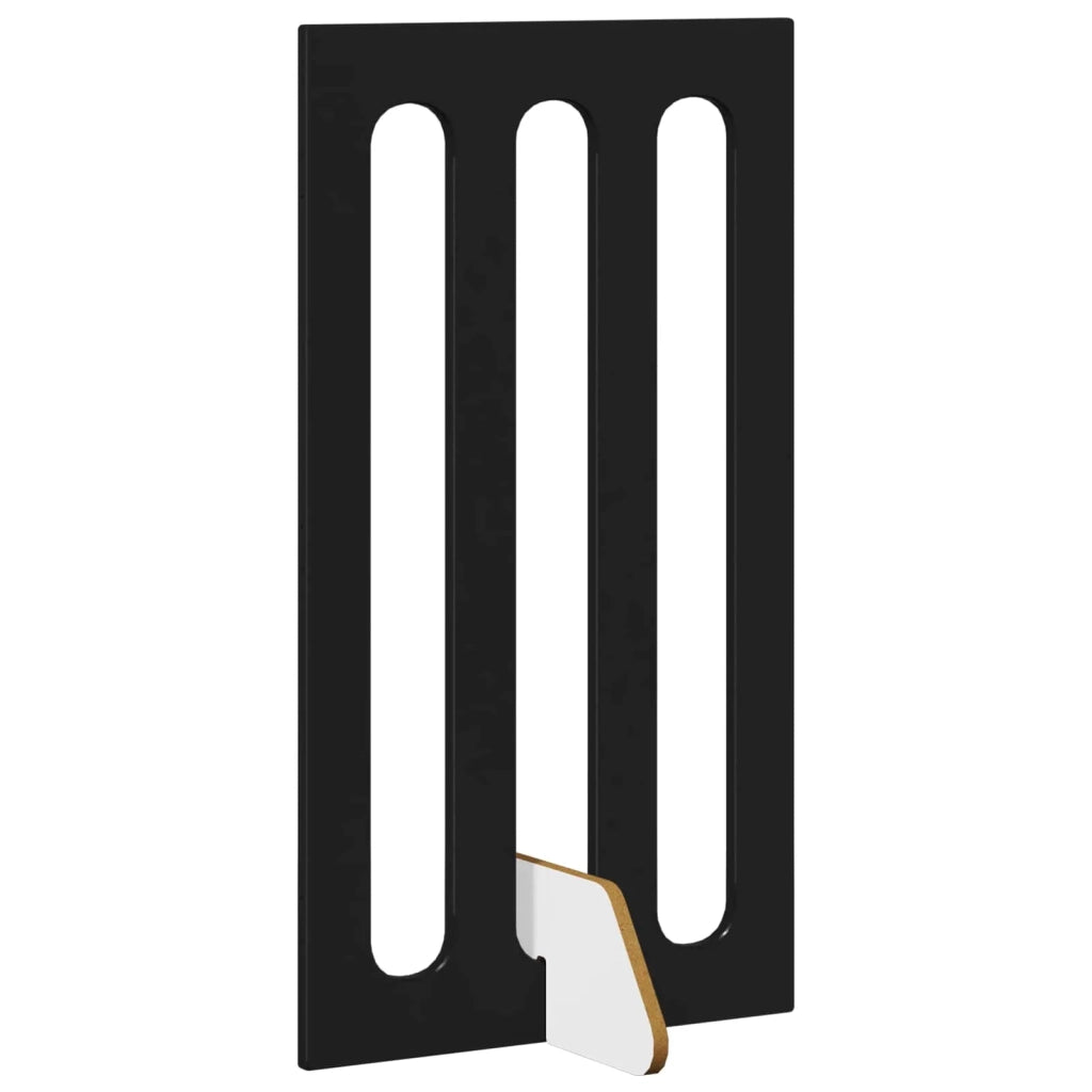 Recinto pieghevole per animali 4 pcs Rovere Nero 8005974